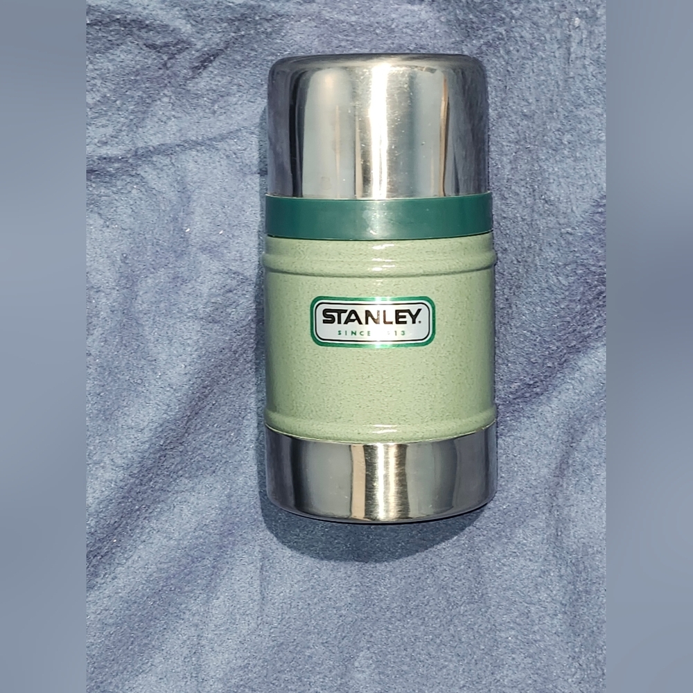 Stanley Dark Green and Silver Flask - Picture 2 of 6